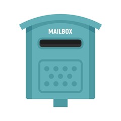 Poster - Envelope mailbox icon flat isolated vector