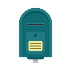 Poster - Full mailbox icon flat isolated vector