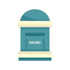 Poster - Office mailbox icon flat isolated vector