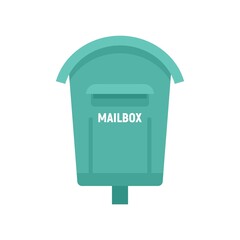 Poster - House mailbox icon flat isolated vector