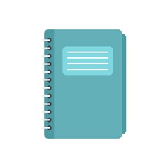 Poster - school notebook icon flat isolated vector