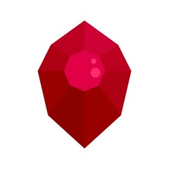 Poster - crystal icon flat isolated vector