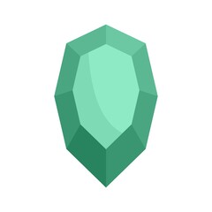 Poster - ruby icon flat isolated vector