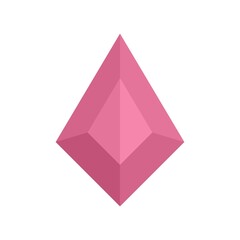 Poster - princess jewel icon flat isolated vector