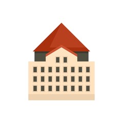 Sticker - Riga old city building icon flat isolated vector