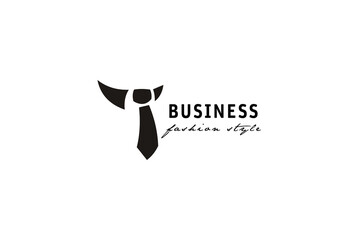 Wall Mural - Tie business elegant luxury fashion logo design.