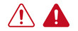 Attention, Caution, Hazard, Warning, Alert mark symbol icon , Vector illustration.