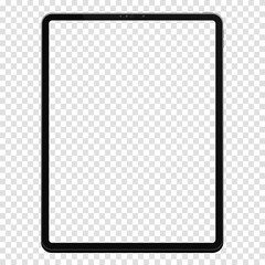Poster - New ipad pro. Tablet pc, mobile device. Multi-touch gadget. Template for design and presentation. Screen ipad. Vector illustration