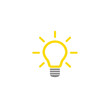 © StockBURIN - The light bulb is full of ideas And creative thinking, analytical thinking for processing. Light bulb icon vector. ideas symbol illustration.