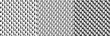 Set Of 3 Seamlessly Repeatable, Repetitive Geometric Pattern, Background, Texture