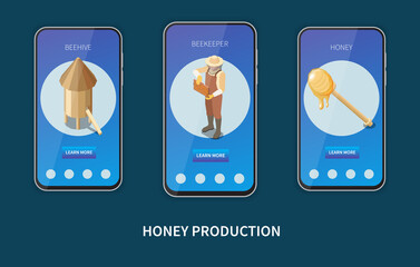 Wall Mural - Honey Production Mobile Website Design