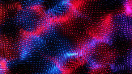 3D Modern futuristic digital technology background, line wave spiral motion, cyber space, effect abstract modern digital world metaverse concept.