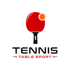 Wall Mural - table tennis sports illustration logo