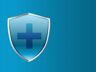 Fototapete - 2D illustration medical structure background