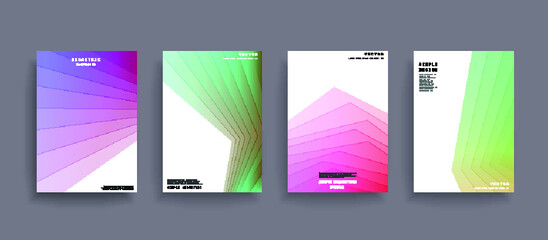 Poster - Creative hard paint cover design backgrounds vector. Minimal trendy style organic shapes pattern with copy space for text design for invitation, Party card,Social Highlight Covers and stories page