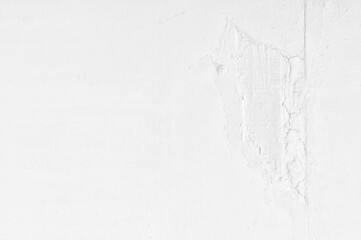 Poster - New white concrete wall with cracked texture background grunge cement pattern background texture