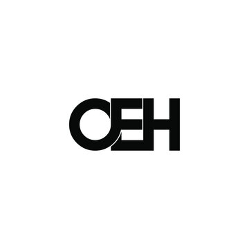 oeh initial letter monogram logo design