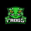 Frog mascot esport logo