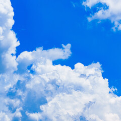 white cloud and blue sky