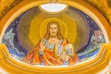 Basilica Jesus Mosaic Sacred Heart Cathedral Punta Arenas Chile