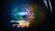 © ra2 studio - Elegant hand holding technology-related inscription