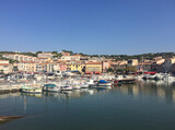 Fototapeta Do pokoju - View of the Cassis Harbour on a summer sunny day, located in the Provence-Alpes-Côte d'Azur region, on the French Riviera in Southern France. 