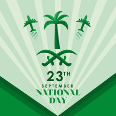 Wall Mural - saudi national day poster