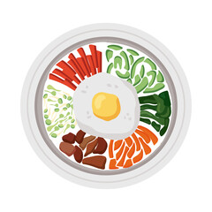 Sticker - bibimbap korean food