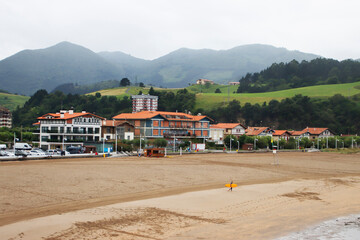 Sticker - View of the shore of Deba, Basque Country