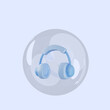 © Anggel - 3d illustration of object headset inside bubbles