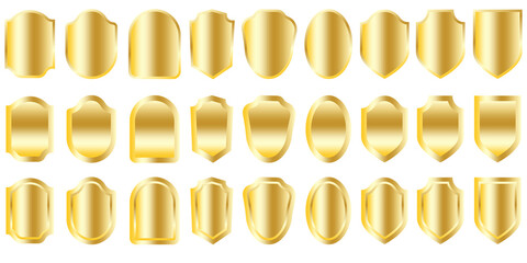 Poster - Shield icon set. Protection icon. Security vector icon. Vector illustration. Stock image.