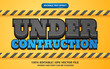 © agungkreatif - Editable text effect - under construction 3d template style