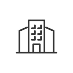 Sticker - Premium building line icon for app, web and UI.