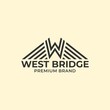 Letter W WW Mountain Logo Design Vector Template