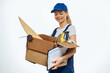 © SHOTPRIME STUDIO - woman in construction uniform blue service professional cap