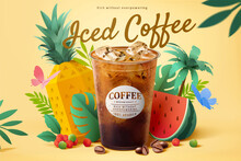 3d Tropical Organic Coffee Ad