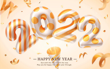  3d 2022 Happy New Year poster