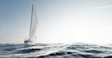 Sailing yacht on the ocean