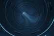 © Brilliant Eye - 3d rendering of concrete round tunnel with light at the end