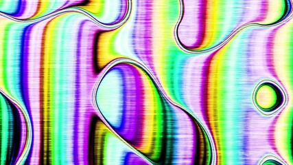 Aufkleber - Looping video interference footage. Imitation of a Datamoshing video.