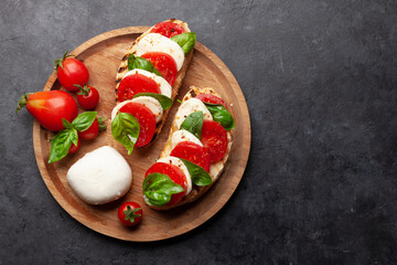 Sticker - Caprese salad with mozzarella, basil and garden tomatoes