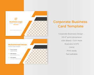 Wall Mural - Creative Corporate Professional Business card Template