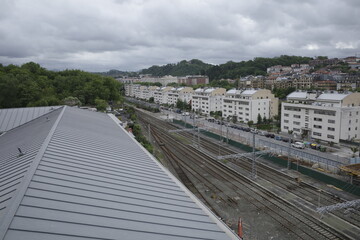 Wall Mural - View of San Sebastian from a roof terrace