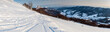Bieszczady in winter seen from the top of Polonina Wetlinska, the Bieszczady Mountains, the Carpathians
