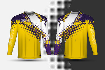 Wall Mural - Sportwear Jersey template with abstract background design.