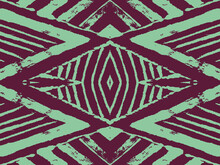 Tribal Vector Geo Tile. Olive Abstract Kaleidoscope. Chevrons Trendy Bohemian. Dark Red Mosaic Hand Drawn. Dark Red Hippie Artwork. African Design. Chevrons Geometric Trendy.