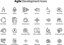Agile Development Icons , Vector