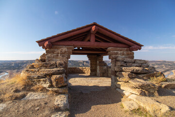 Theodore Roosevelt National Park in North Dakota landscape