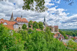 canvas print picture - Blick vom Aussichtspunkt auf die historische Altstadt von Warburg
