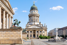 The Famous Gendarmenmarkt With The French Cathedral, Berlin